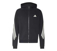 adidas Men's Stadium Three Stripes Full-Zip Hoodie Sweatshirt, black, 3XL