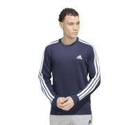 adidas Men's Standard Essentials Fleece 3-Stripes Sweatshirt, Ink/White, XX-Large