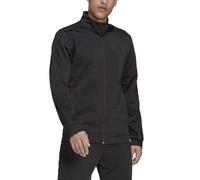 adidas Men's Essentials Warm-up 3-Stripes Track Top Jacket, Black/Black, S
