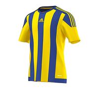 Adidas Men's STRIPED 15 JSY T-Shirt, Yellow/Bold Blue, XL
