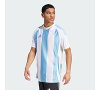 adidas Men's Striped 24 Jersey Shirt, Team Light Blue/White/White, S