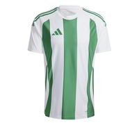 adidas Men's Striped 24 Jersey, White/Team Green, XS