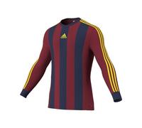 Adidas Mens Striped Estro 13 Long Sleeve Top Size: Extra Large, Colour: Maroon