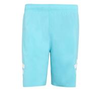 adidas Men's Stripes Swim Shorts 8 INCH, Lucid Cyan/White, 3XL