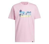 adidas Men's Summer Sunset Graphic T-Shirt, True Pink, 4XL