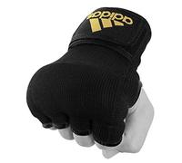 adidas Men's Super Inner Padded Hand Wraps-Black/Yellow, Small