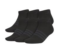 adidas Men's Superlite 3.0 Low Cut Socks Lightweight Breathable with Targeted Padding and Arch Compression (6-Pair), Black/Night Grey, Large