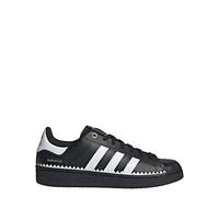 adidas Mens Superstar Lace Up Sneakers Shoes Casual - Black, Red, Core Black/Cloud White/Blue Bird, 4.5 UK