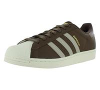 adidas Mens Superstar Lace Up Sneakers Shoes Casual - Black, Red, Earth Strata/Put Grey/Gold Metallic-brown, 11 UK