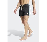 adidas Mens Swim 3 Stripe 5 Inch Swim Short, Black, Size Xl, Men Black