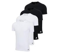 Adidas Men's T-Shirt, 4-Pack - Crew Neck Shirt, Active Flex Cotton, Solid...