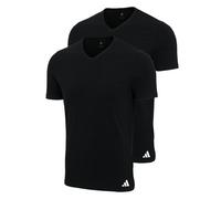 Adidas Men's T-Shirts, 2-Pack - V-Neck Shirt Active Flex Cotton, Solid Color...