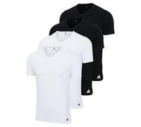 Adidas Men's T-Shirts, 4-Pack - V-Neck Shirt Active Flex Cotton, Solid Color...