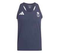 adidas Mens Team GB Adizero Running Tank Top Adults Legend Ink S