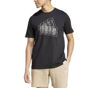 adidas Men's TECH BOS Graphic TEE, Black, M