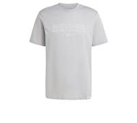 adidas Men's TECH Linear Graphic TEE, MGH Solid Grey, M