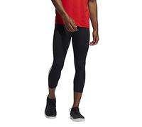 adidas mens TechFit 3-Stripes 3/4 Tights Black Small