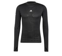 adidas Men's Techfit Cold Ready Training LONGLEEVE, Black, L