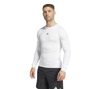 Adidas Mens Techfit Compression Long Sleeve Training T-Shirt, White, Medium