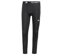 adidas Men's Techfit Compression Training 3-Stripes Long Tight, Black, XS