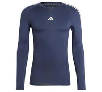 adidas Men's Techfit Compression Training 3-Stripes Longsleeve, Legend Ink, XL