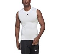 adidas Men's Techfit Training Sleeveless Tee, White, X-Large