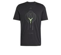 adidas Men's Tennis 3 Rackets Graphic T-Shirt, Black, XXL