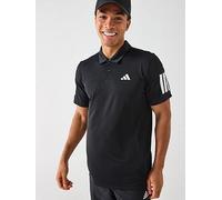 adidas Men's Club Tennis 3-Stripes Polo Shirt, Black, XL