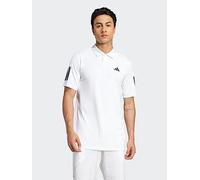 adidas Mens Tennis Club 3 Stripe Polo - White, White, Size M, Men White