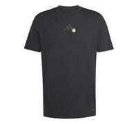 adidas Men's Tennis JEU Graphic T-Shirt, Black, S