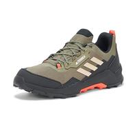 adidas Men's Terrex AX4 Hiking Shoe, Olive Strata/Wonder Beige/Black, 10