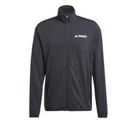 adidas Men's Terrex Multi CLIMAWARM Full Zip Tech Fleece Jacket, black, XS