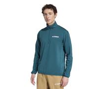 adidas Men's Terrex Multi CLIMAWARM Half Zip Tech Fleece Jacket, mystery green, XL