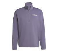 adidas Men's Terrex Multi CLIMAWARM Half Zip Tech Fleece Jacket, preloved violet, XL