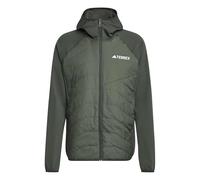 adidas Men's Terrex Multi CLIMAWARM Insulated Hybrid Hooded Jacket, shadow olive/olive strata, M