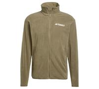 adidas Men's Terrex Multi Essentials Full Zip Fleece Jacket, olive strata, 3XL