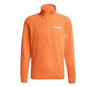 adidas Men's Terrex Multi Essentials Full Zip Fleece Jacket, semi impact orange, S