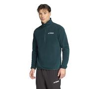 adidas Men's Terrex Multi Essentials Half Zip Fleece Jacket, aurora ivy, S