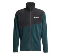 adidas Men's Terrex Multi Full Zip Fleece Jacket, aurora ivy/black, XXL