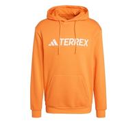 adidas Men's Terrex Multi Large Logo Hoodie, Pure Tangerine, S