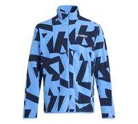 adidas Men's Terrex Multi Printed Full Zip Fleece Jacket, ray blue/legend ink, L