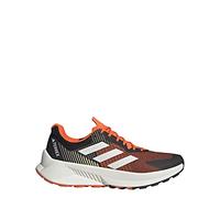 adidas Men's Terrex Soulstride Flow Trail Running Sneaker, Black/Crystal White/Impact Orange, 14