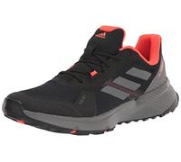 adidas Men's Terrex Soulstride Rain.rdy-Tenis para Correr Running Shoe, Black/Grey/Solar Red, 9.5 UK