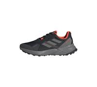 adidas Men's Terrex Soulstride RAIN.RDY Trail Running Shoes, core Black/Grey Four/Solar red, 10 UK