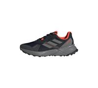 adidas Men's Terrex Soulstride RAIN.RDY Trail Running Shoes, core Black/Grey Four/Solar red, 11.5 UK