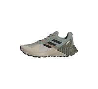 adidas Men's Terrex Soulstride Trail Running Sneaker, Silver Green Black Semi Impact Orange, 10.5 UK