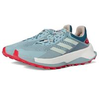 adidas Men's Terrex Soulstride Ultra Trail Running Shoes Sneaker, Magic Grey/Linen Green/Pure Ruby, 9.5