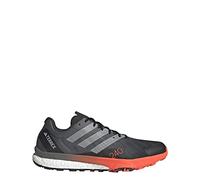 adidas Men's Terrex Speed Ultra Trail, Core Black/Matte Silver/Solar Red, 10 UK