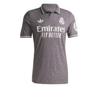 adidas Mens Three Bar Logo Collared Neck Short Sleeve Jersey Shirt in Charcoal - Size X-Large