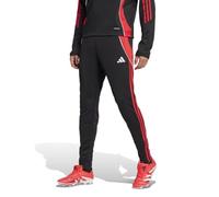 adidas Men's Tiro 24 Soccer Tracksuit Pants, Black/Pure Ruby, X-Large Tall